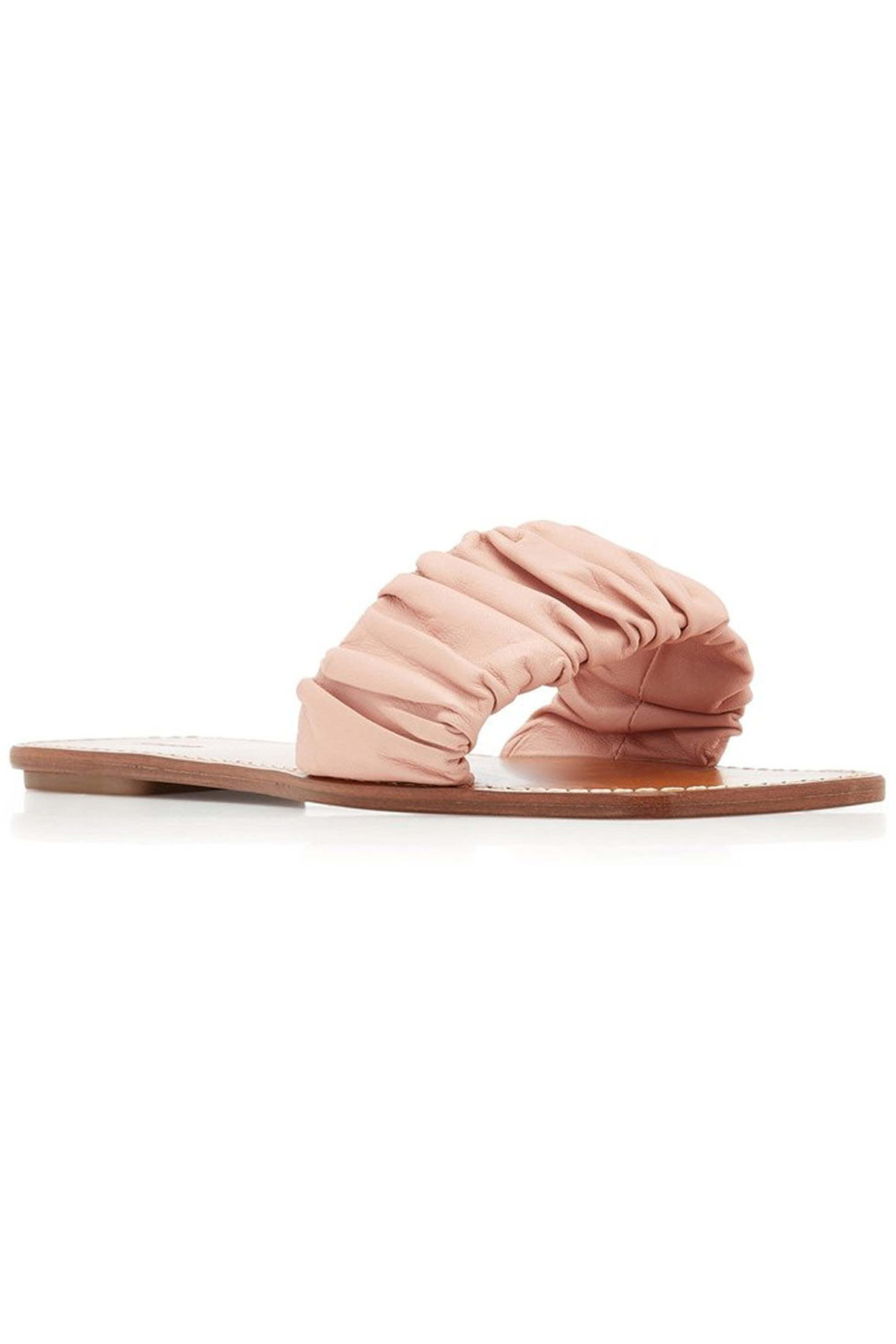 Staud - Nina Ruched Sandal in Blush