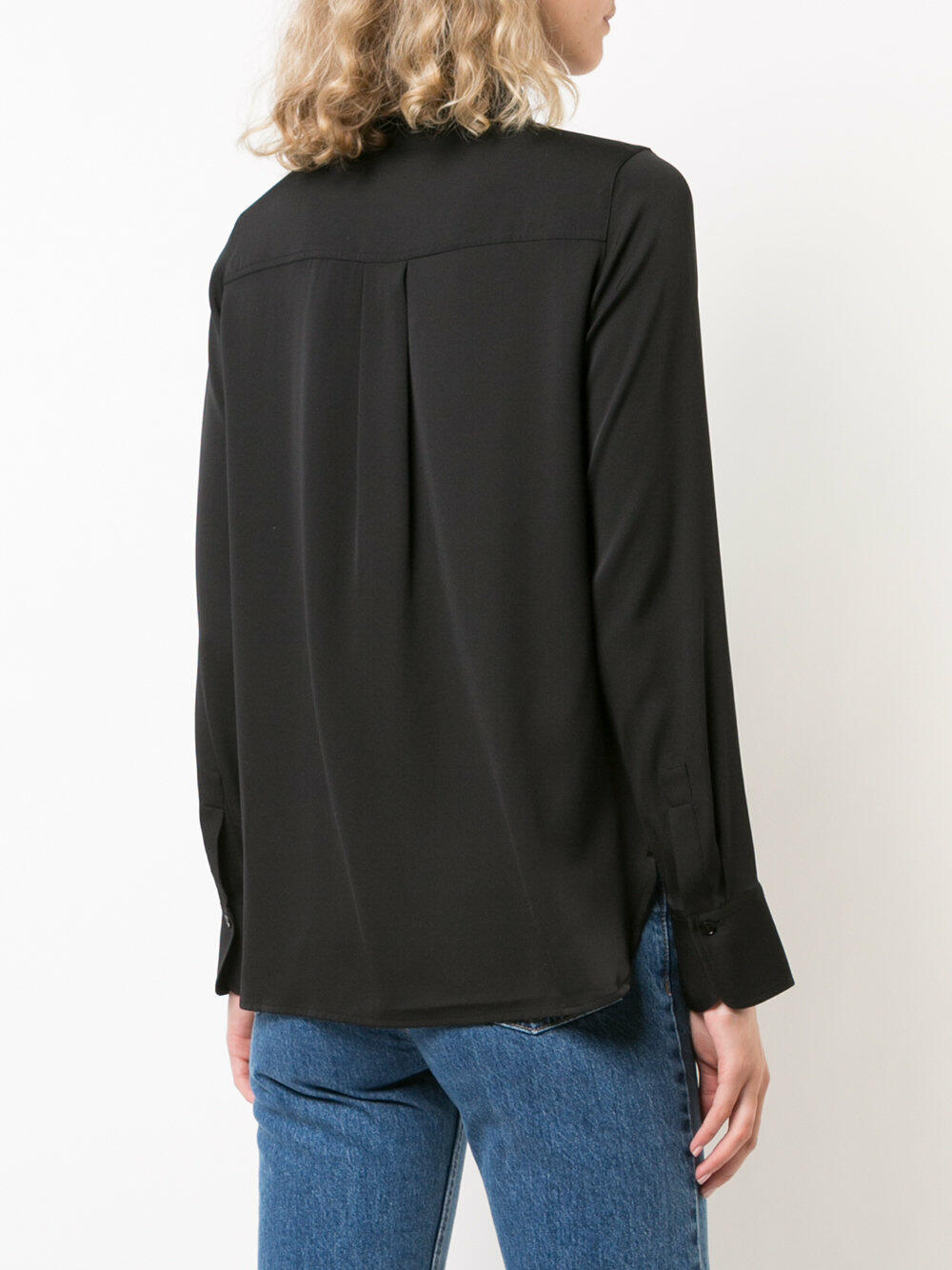 Vince - Black Stretch Silk Blouse | Mitchell Stores Vince - Black Stretch Silk Blouse | Mitchell Stores