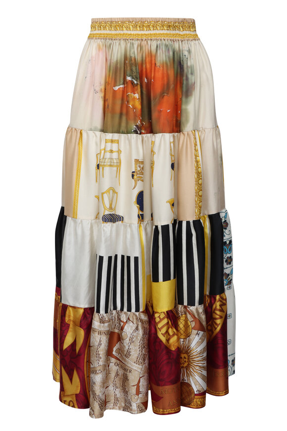 Rianna + Nina Ooak Volant Patchwork Skirt