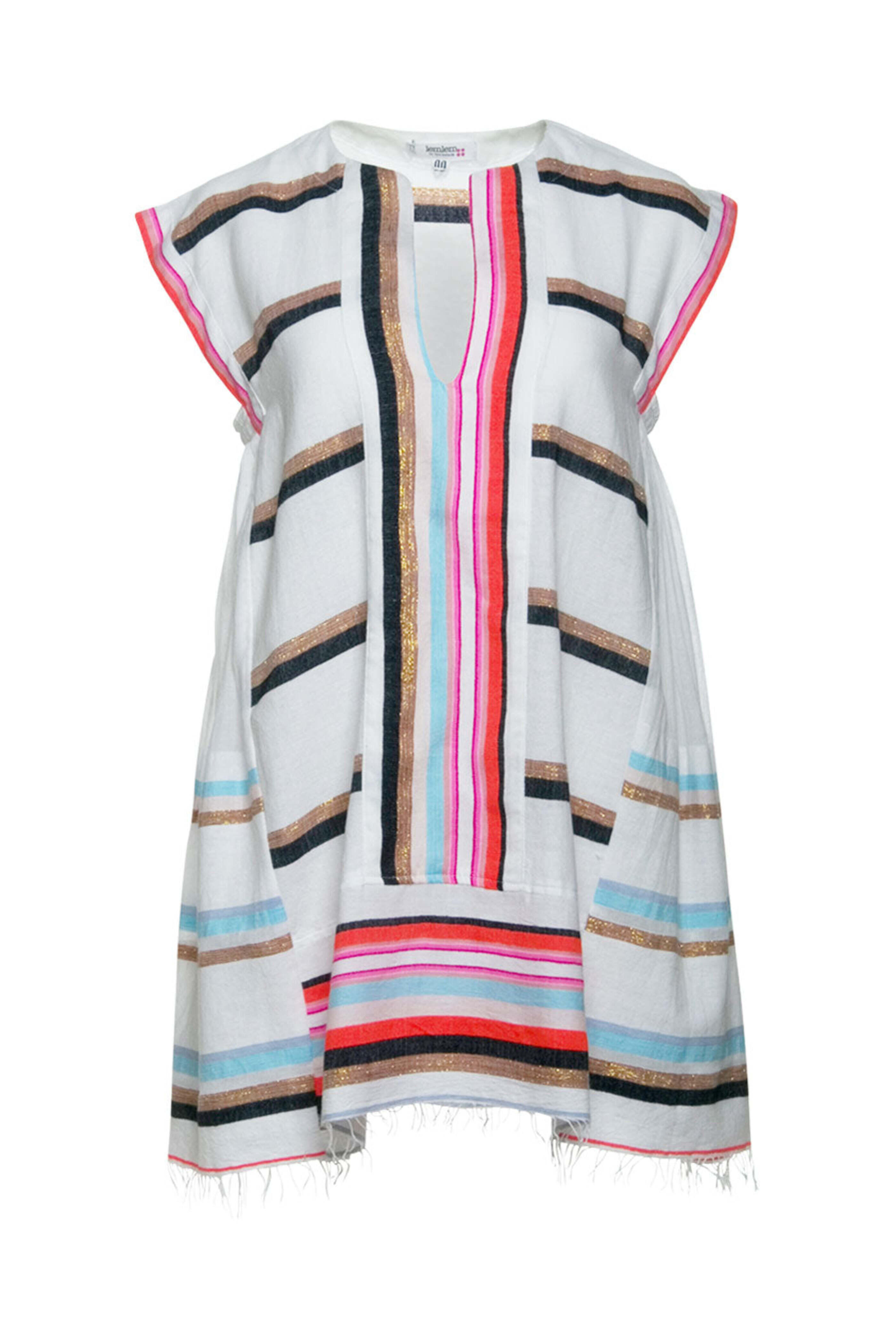 Lemlem - Sunset Stripe Bandira Caftan Mini Dress