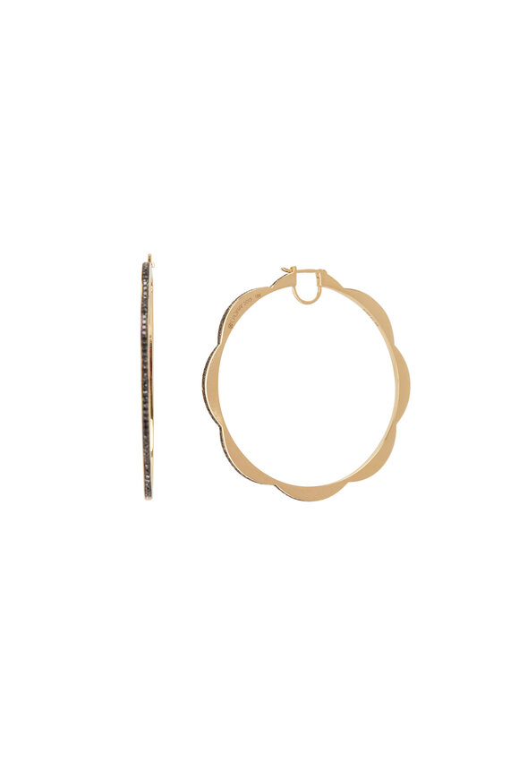 Cadar - 18K Yellow Gold Jumbo Triplet Hoop Earrings