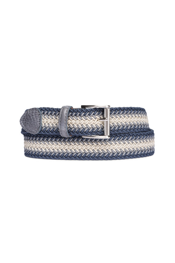 The Luxe Group, Llc Dba L.e.n Denim Multicolor Braid Belt - view 1