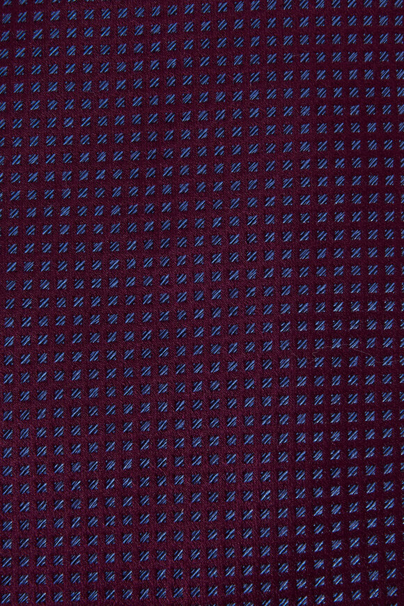 Brioni - Purple & Navy Dot Silk Necktie