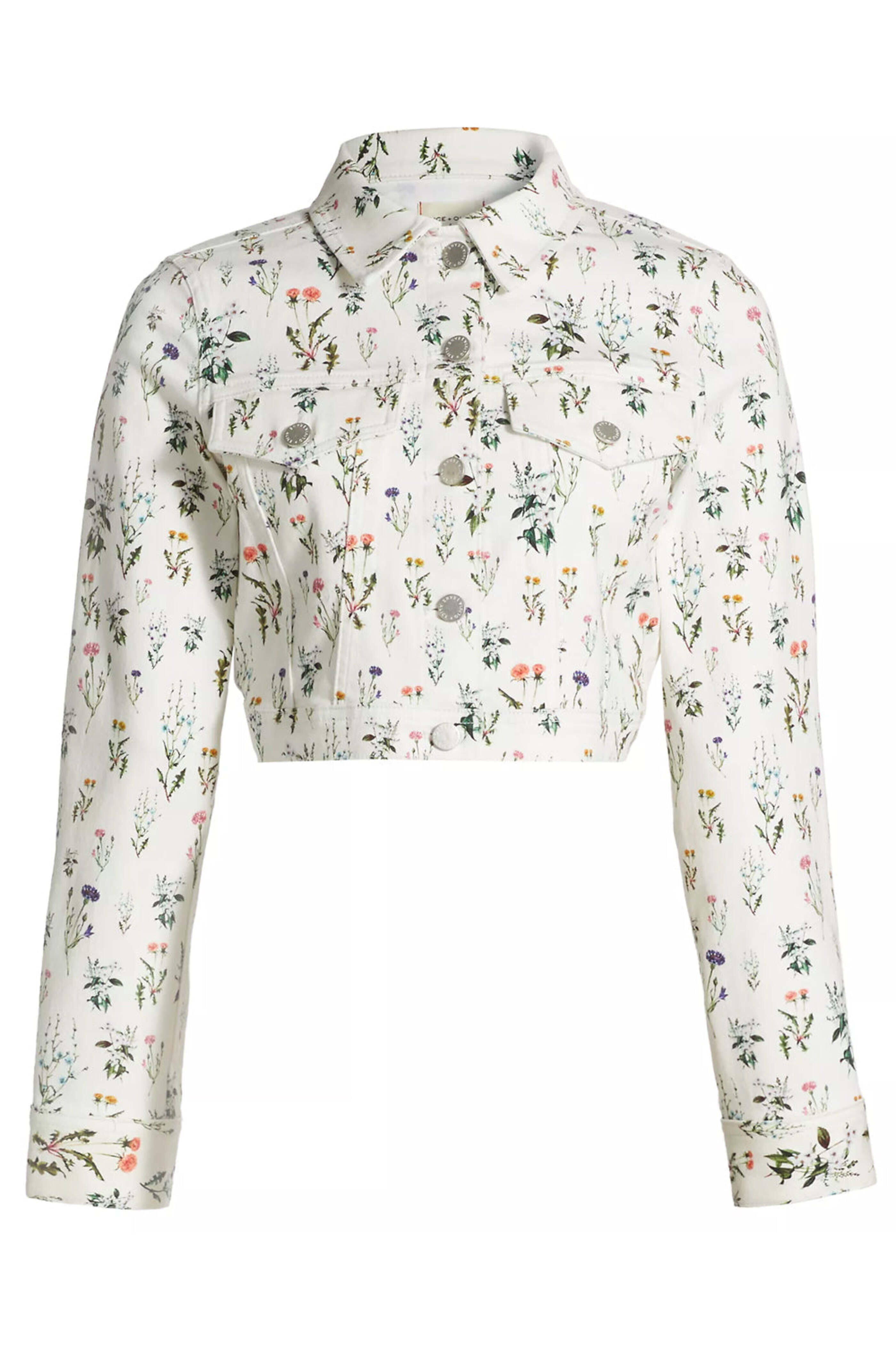 Alice & Olivia - Georgia Floral Nelson Denim Jacket