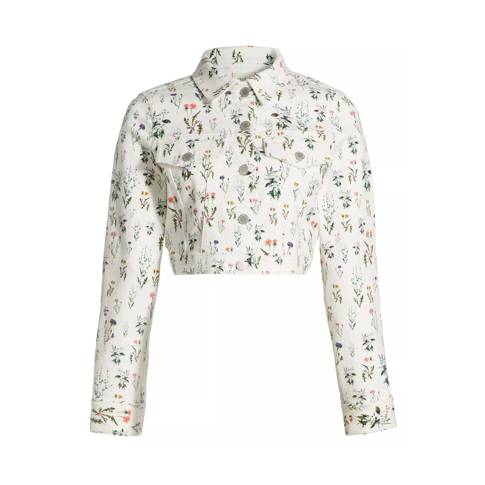 ジャケット ALICE + OLIVIA Nelson Flower Denim Jacket (ia Floral) Alice & Olivia - Georgia Floral Nelson Denim Jacket
