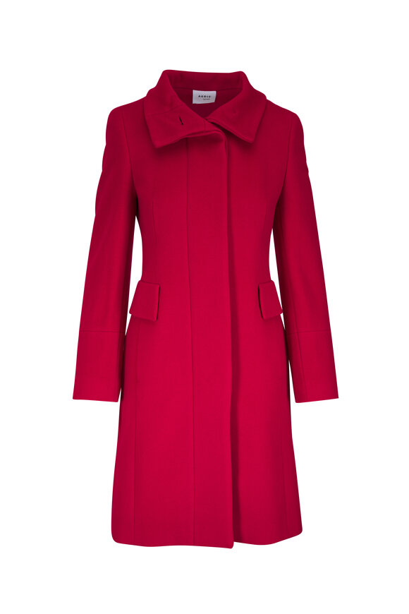 Akris Punto Red Long Coat