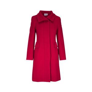 Akris Punto - Red Long Coat | Mitchell Stores