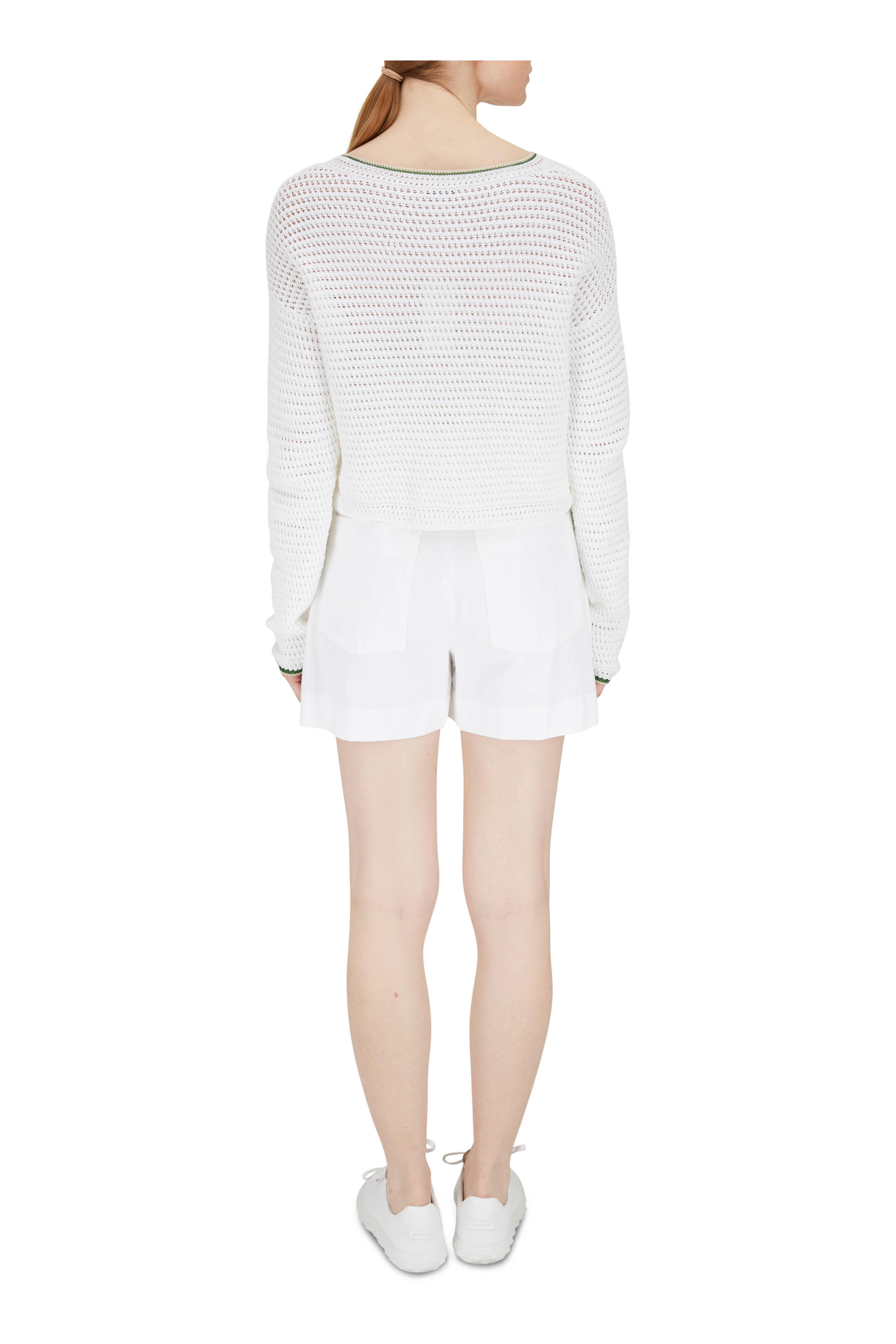 Jimmy Choo - Diamond Light White Leather Sneaker