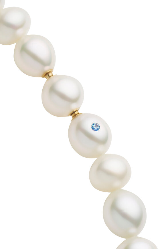 Paspaley Delfini Blue Pearl Strand Necklace - view 4