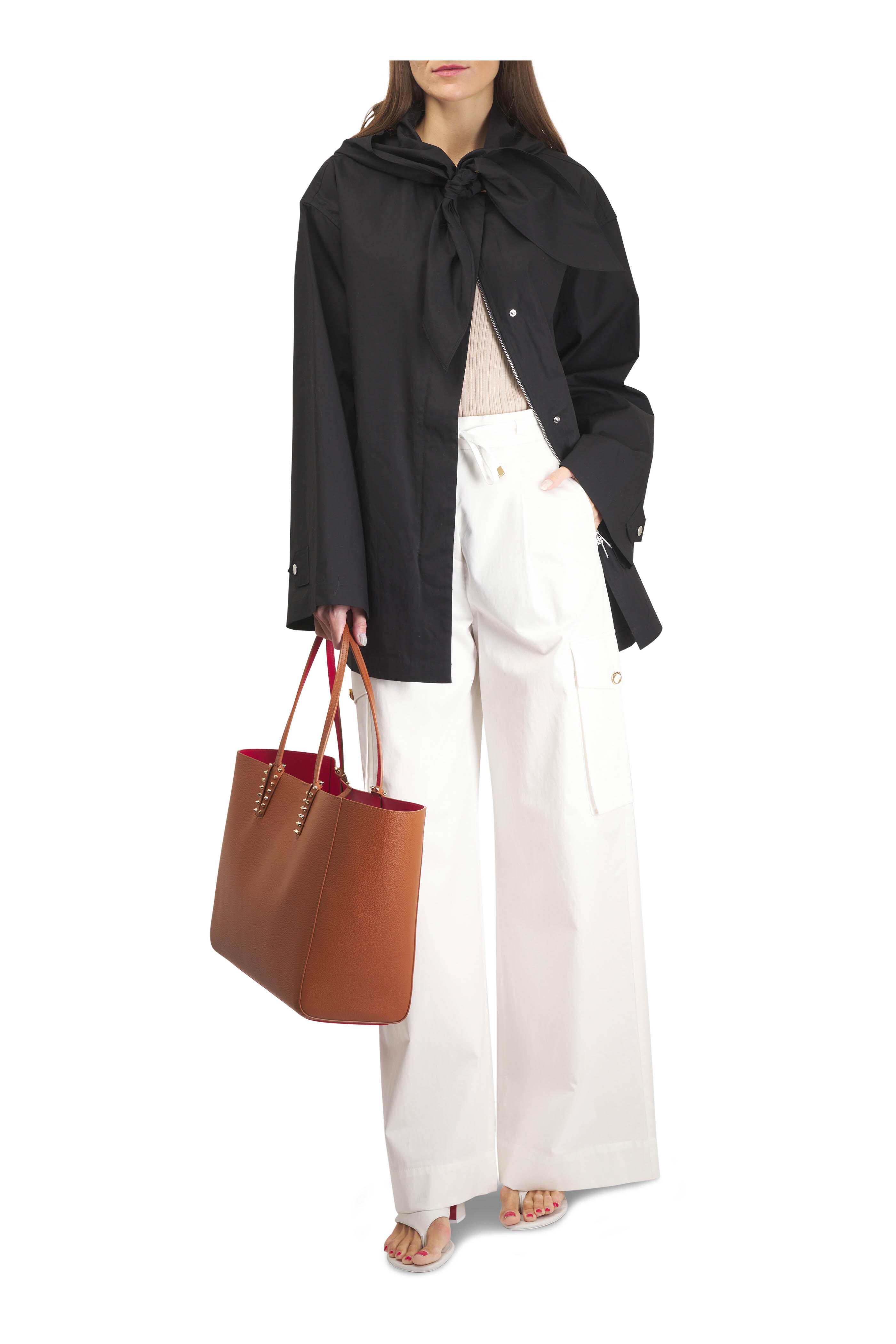 Totême - Black Technical Scarf Jacket