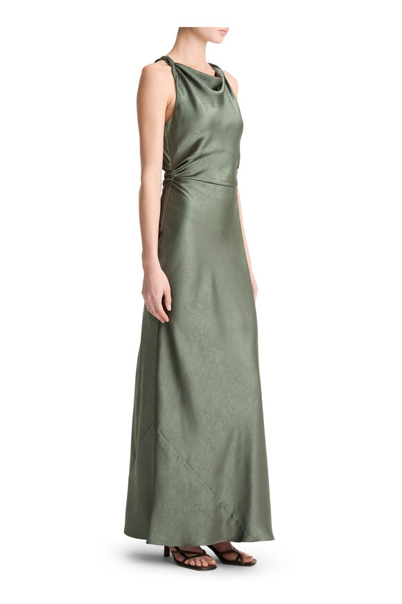 Vince Pine Grove Satin Twist Shoulder Dress - view 4
