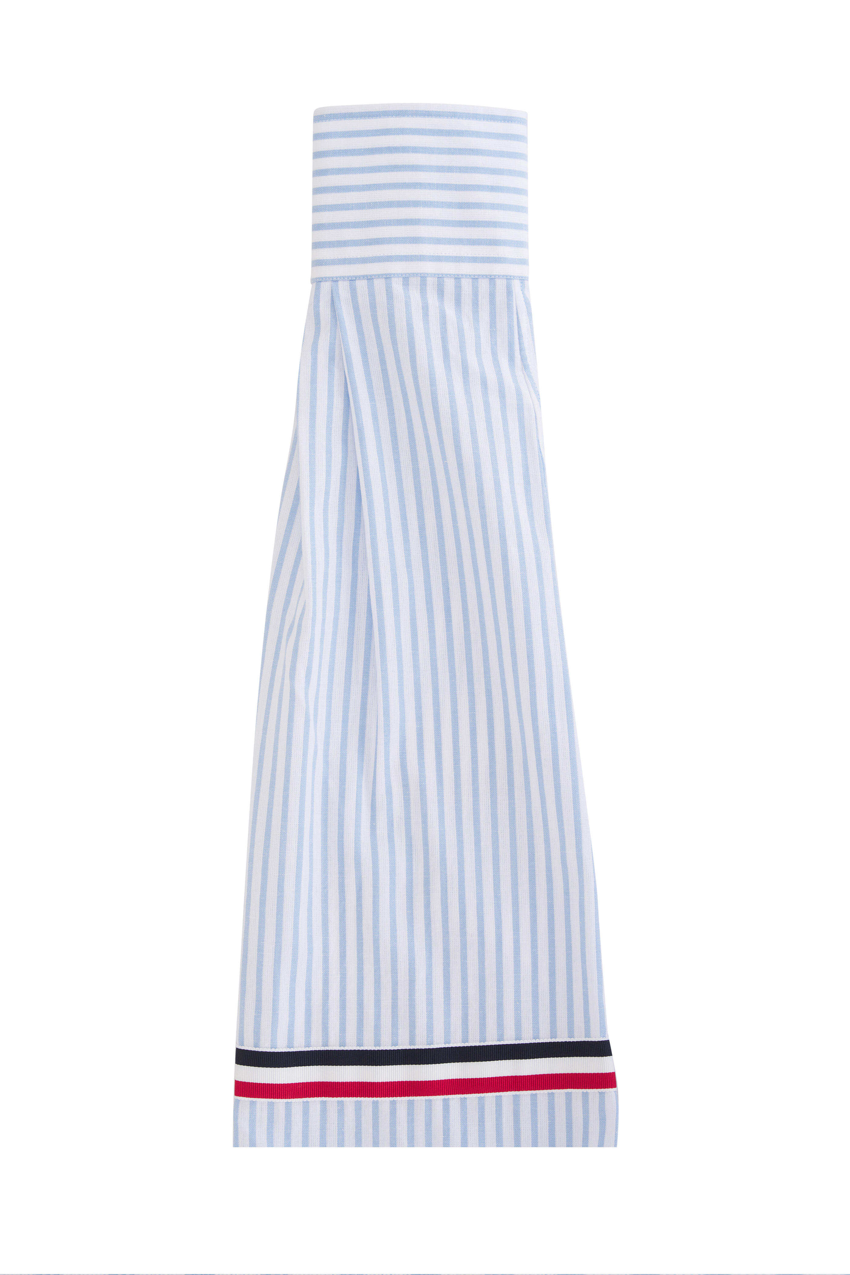 Thom Browne - Madras Blue & White Stripe Armband Sport Shirt