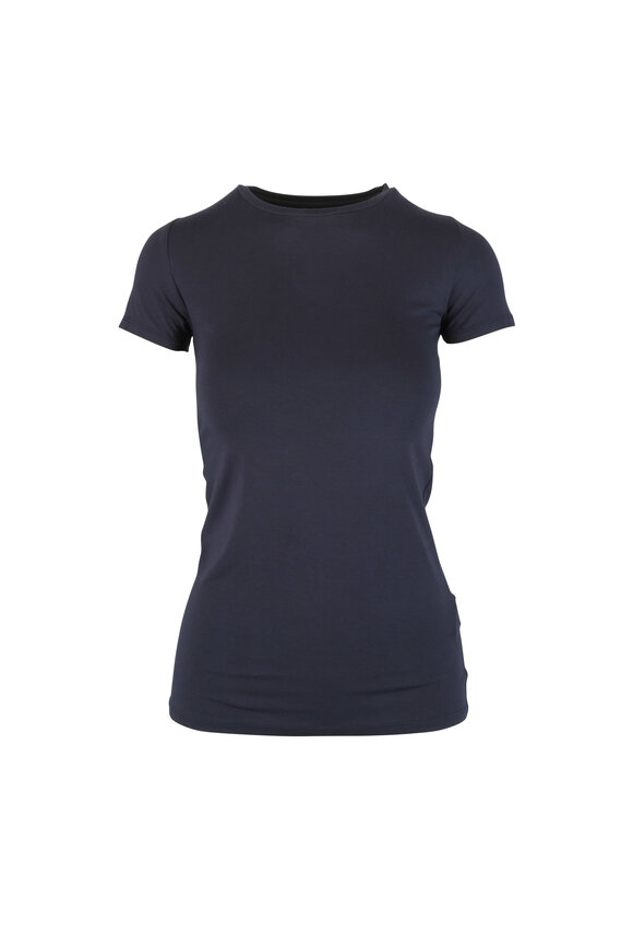 Majestic Navy Blue Soft Touch T-Shirt 