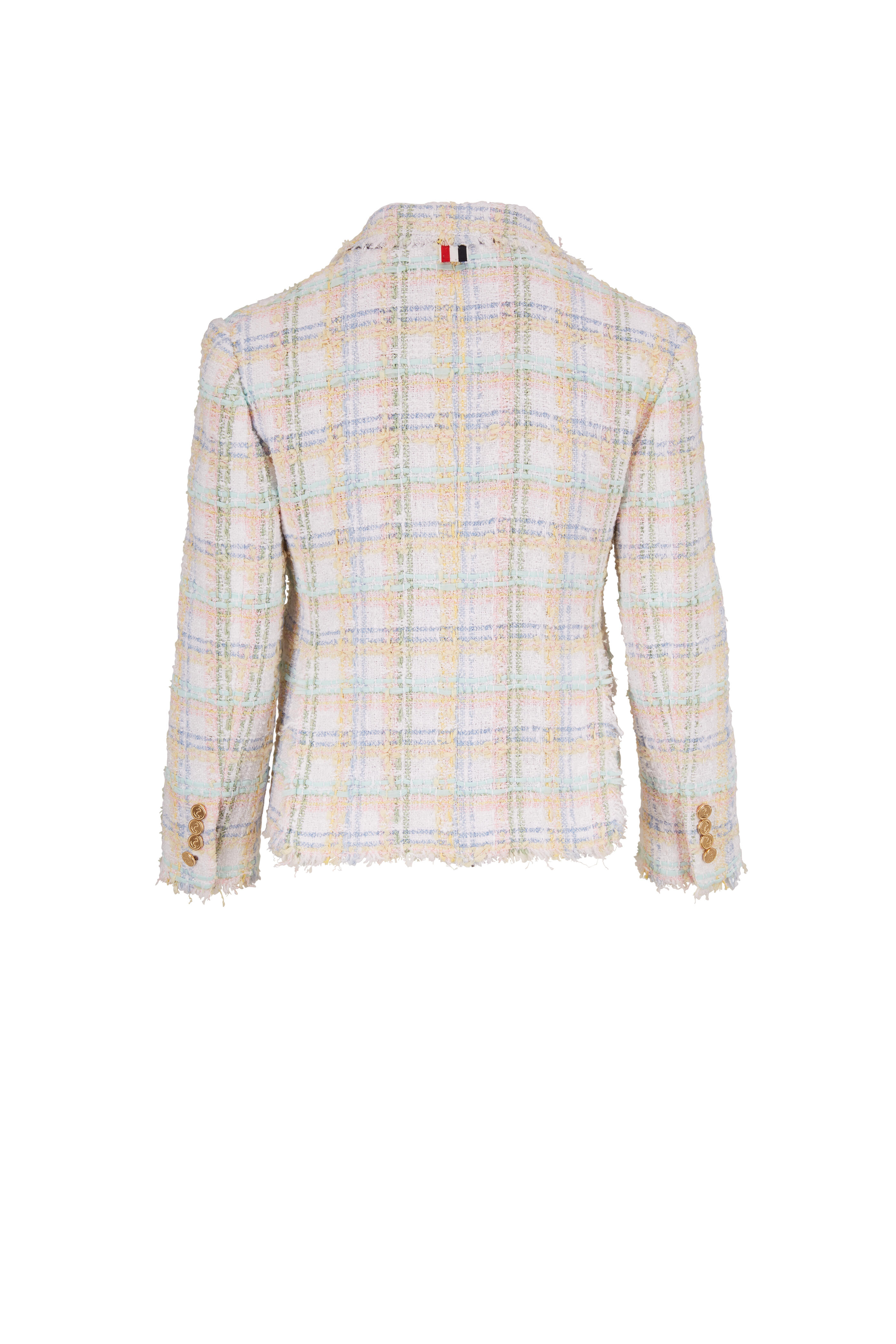 Thom Browne - Multicolor Classic Plaid Ribbon Tweed Jacket
