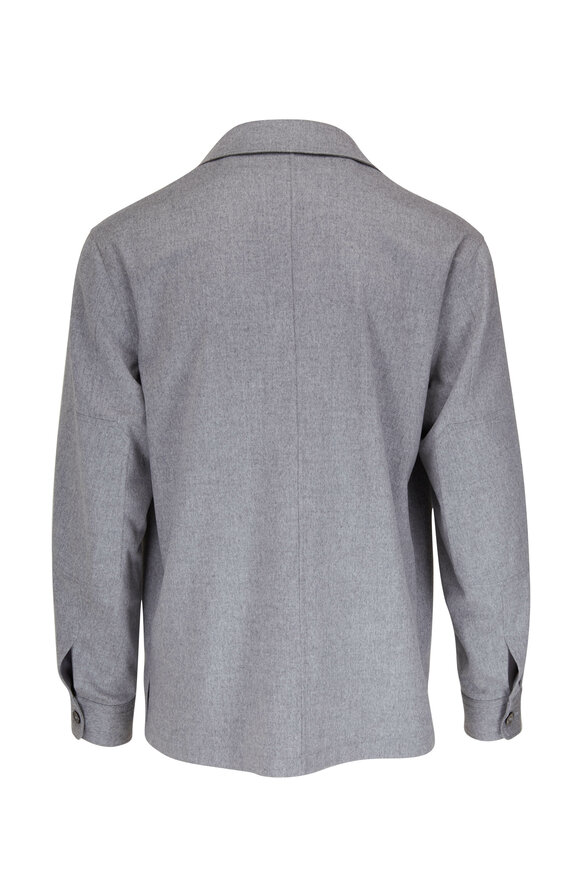 Zegna - Gray Cashmere Overshirt