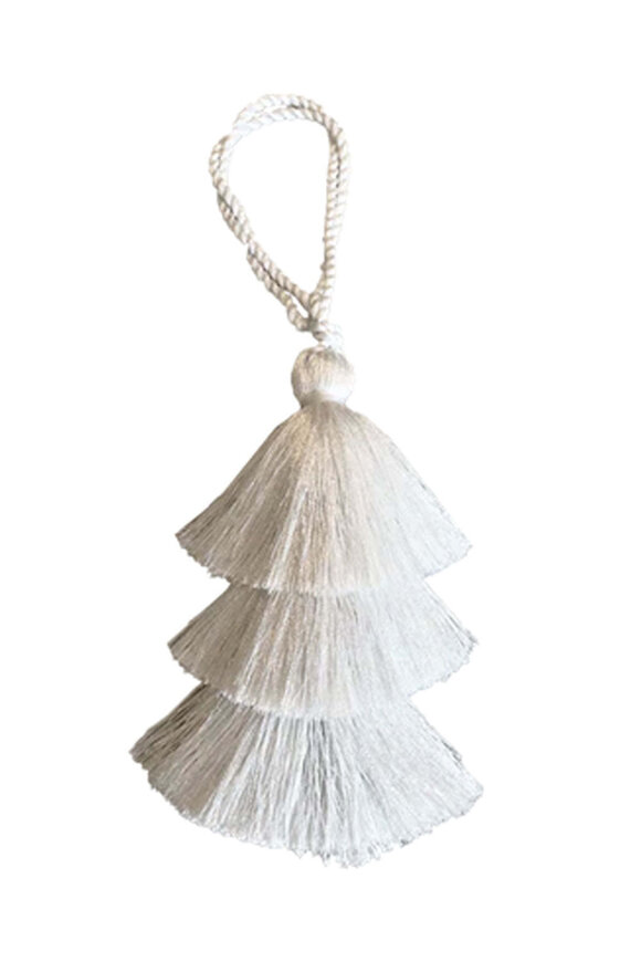 Quilted Koala White Tassel