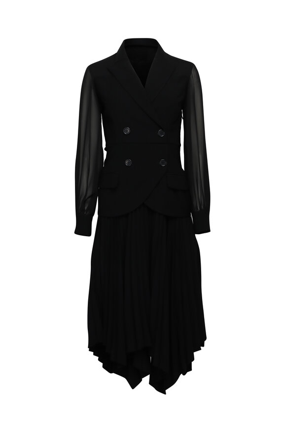 Elie Saab - Black Stretch Lurex Halter Gown | Mitchell Stores
