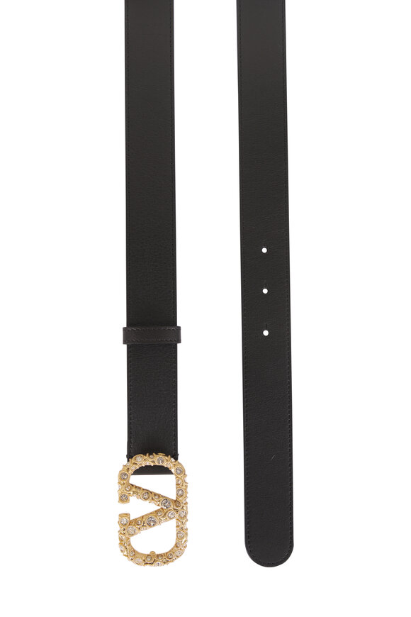 The Row - Freya Black & Gold Belt | Mitchell Stores