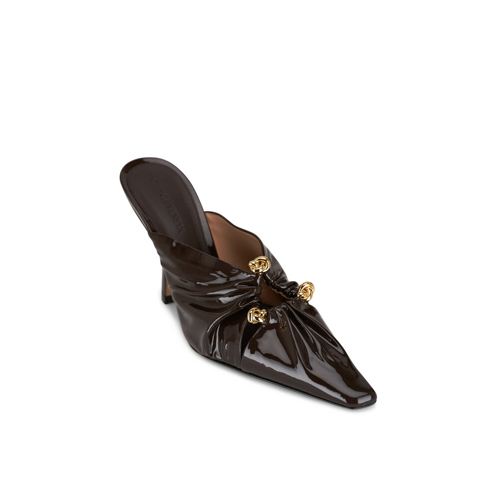 Bottega Veneta - Bunnie Fondant Patent Leather Mule Pump, 90mm