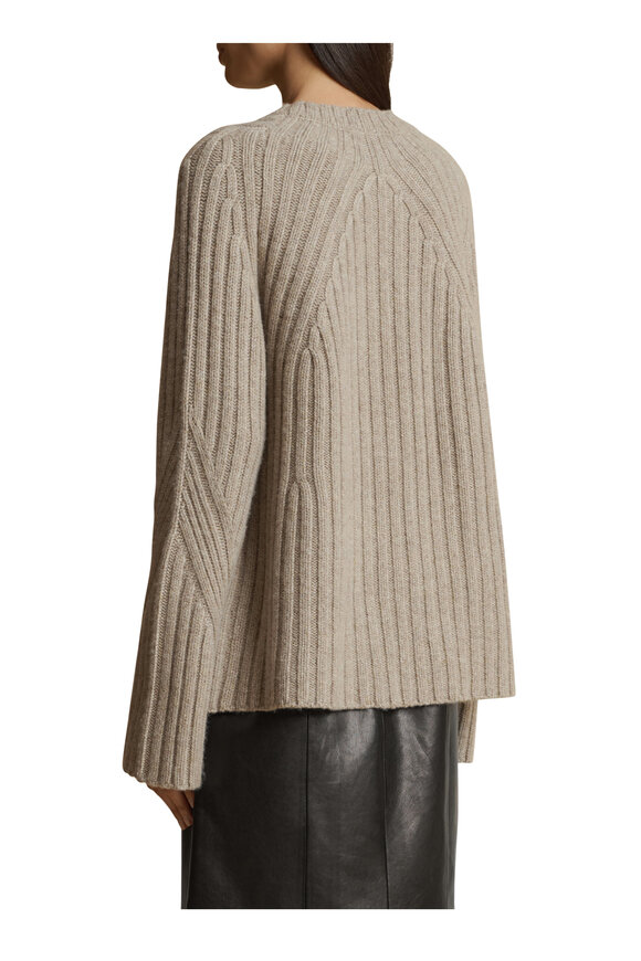 Khaite - Calvin Sepia Cashmere Sweater 