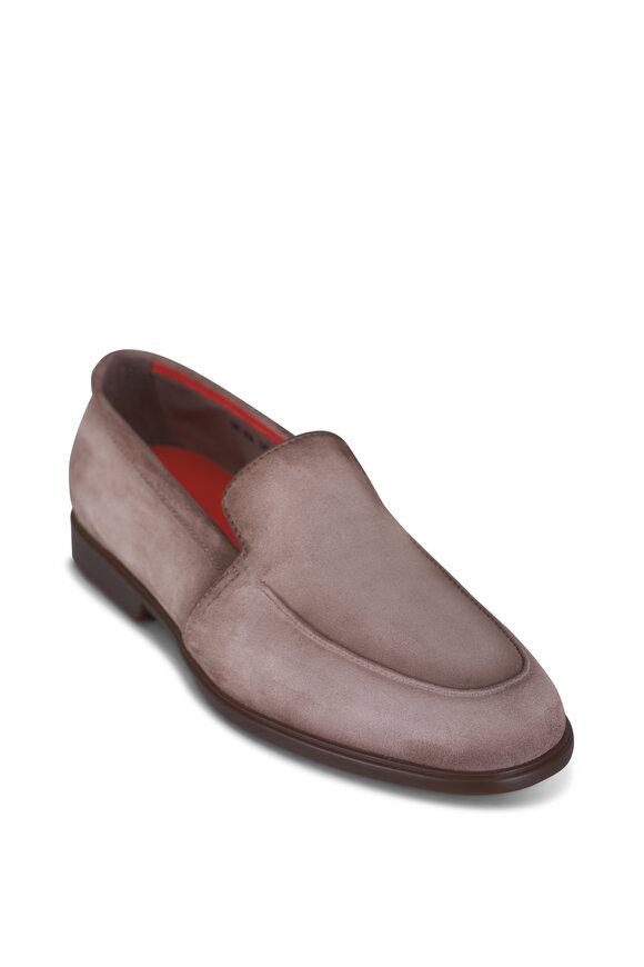 ローファー・オックスフォード SANTONI FW25 Brown suede loafers (WUCU59605NERNHSY T50) Santoni Suede Penny Loafer Brown | High Quality Casual Men's