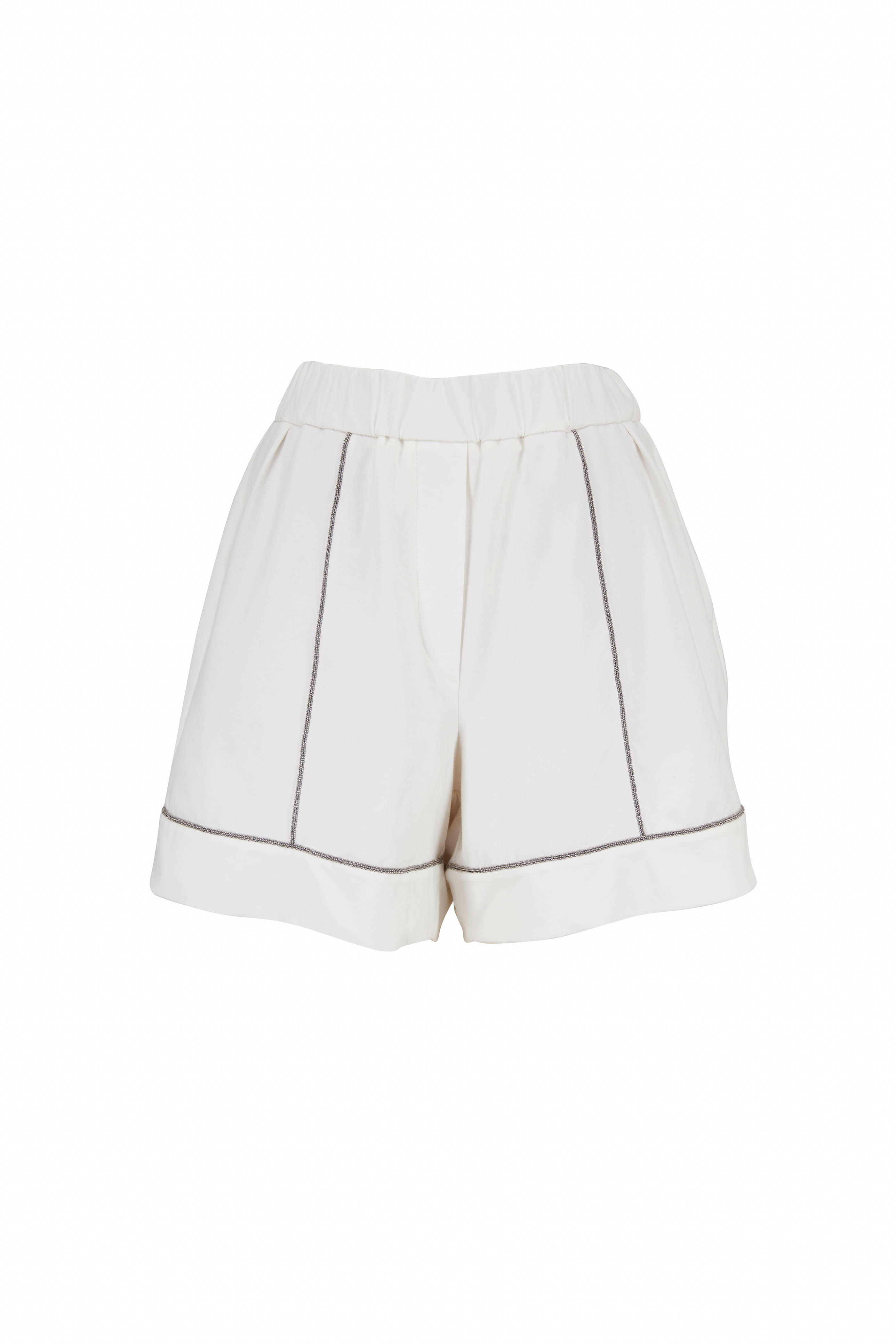 Brunello Cucinelli - Natural Stretch Cotton Felpa Short