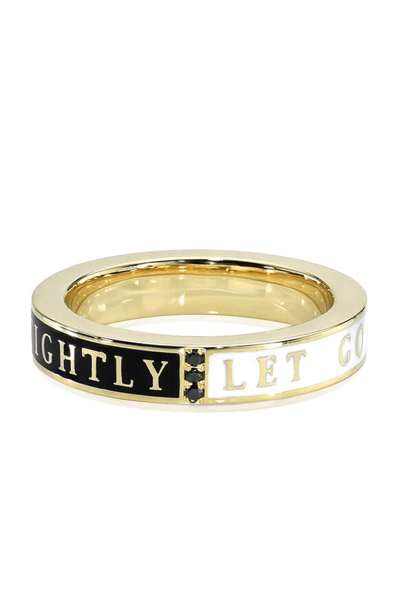 Dru Let Go & Hold On Enamel Band - view 2