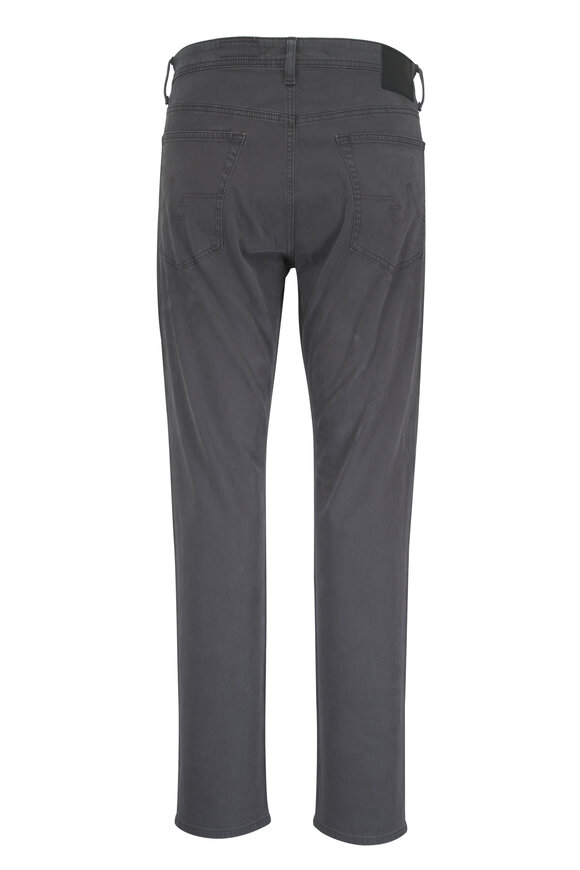 AG Tellis Gray Sateen Modern Slim Five Pocket Pant - view 2