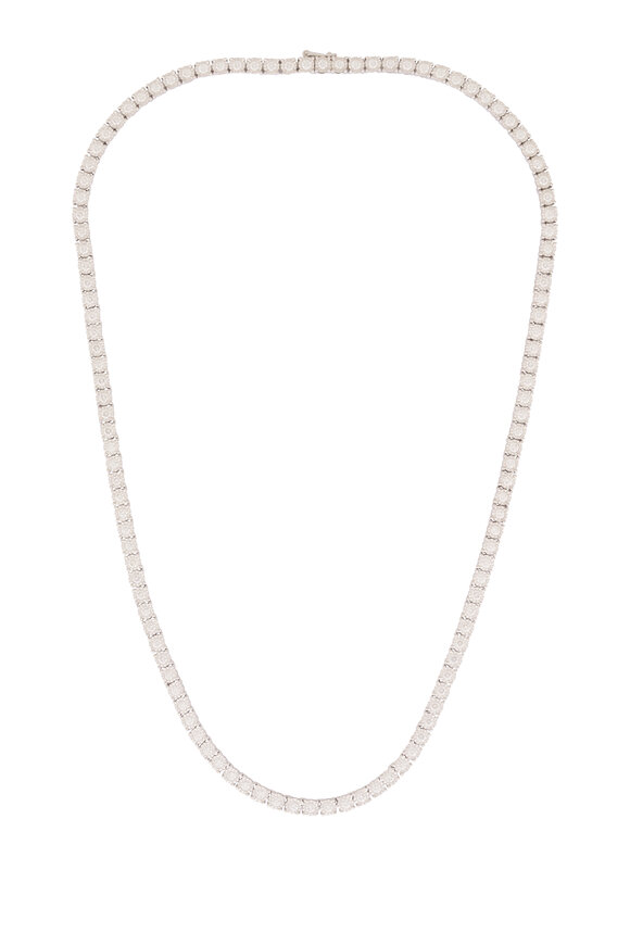 Kwiat 18k White Gold Diamond Sunburst Necklace - view 1