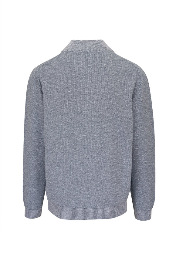 Maurizio Baldassari - Blue Quarter Zip Pullover 