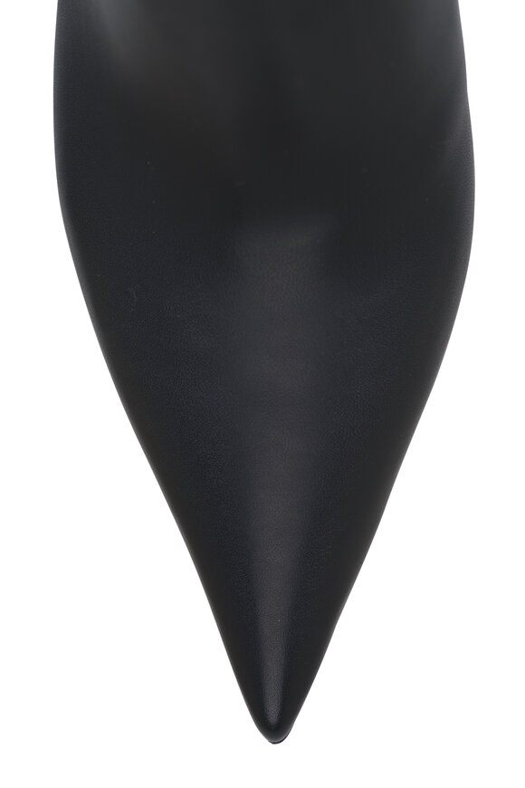 Gianvito Rossi Sofia Vitello Glove Black Leather Short Boot, 70mm - view 4