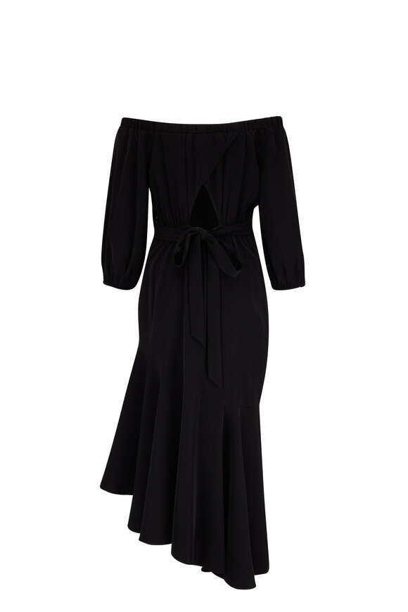 Sachin + Babi - Kai Black Off-the-Shoulder Midi Dress 