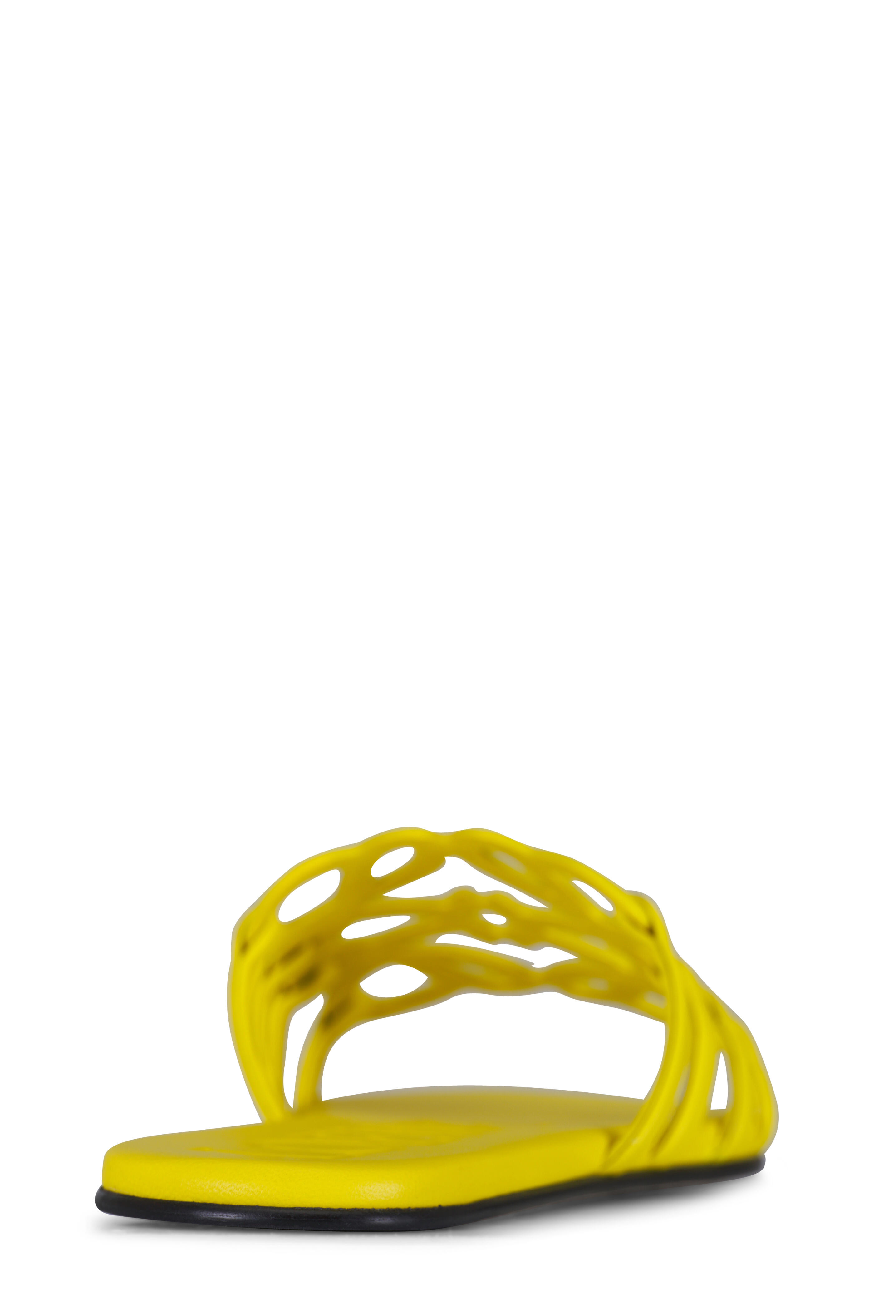 【関税&送料込】Loewe Yellow Leather Petal Sandals LOEWE Petal leather sandals | NET-A-PORTER