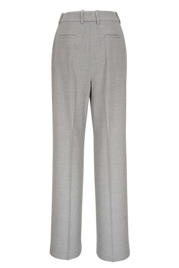 Lafayette 148 New York - Gates Heather Gray Virgin Wool Pant 