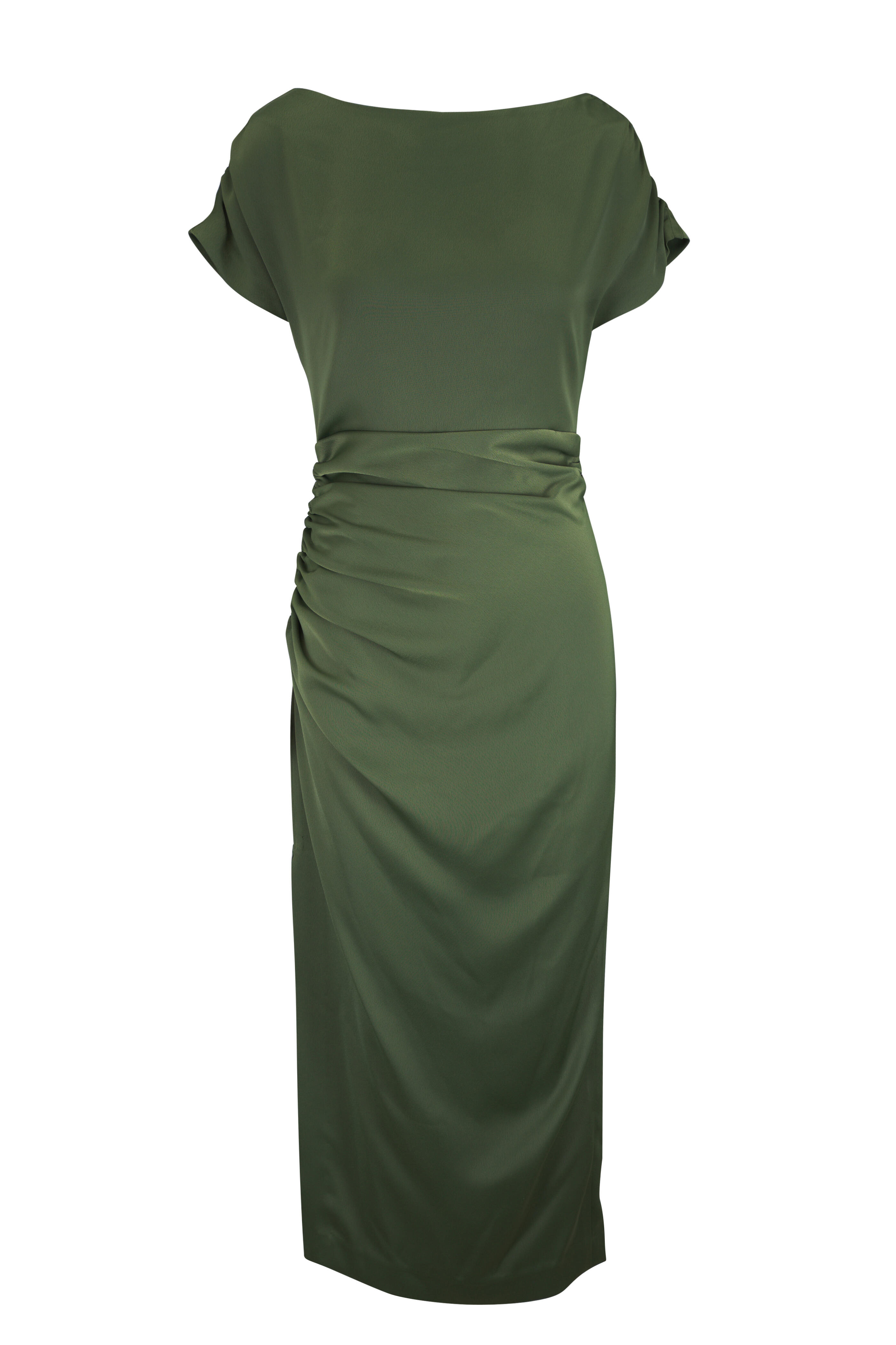 Lela Rose - Heather Forest Satin Crepe Dress