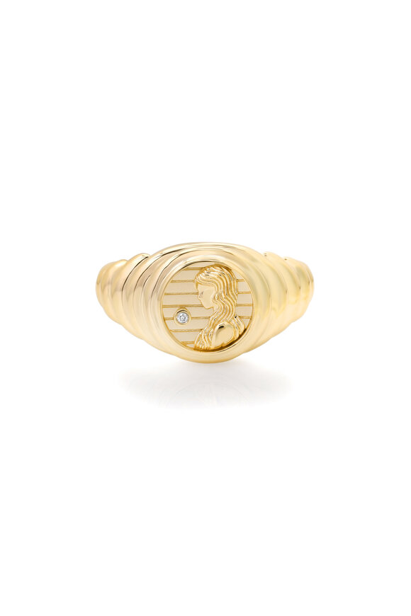 Mizuki - 14K Gold Double Pearl Ring | Mitchell Stores