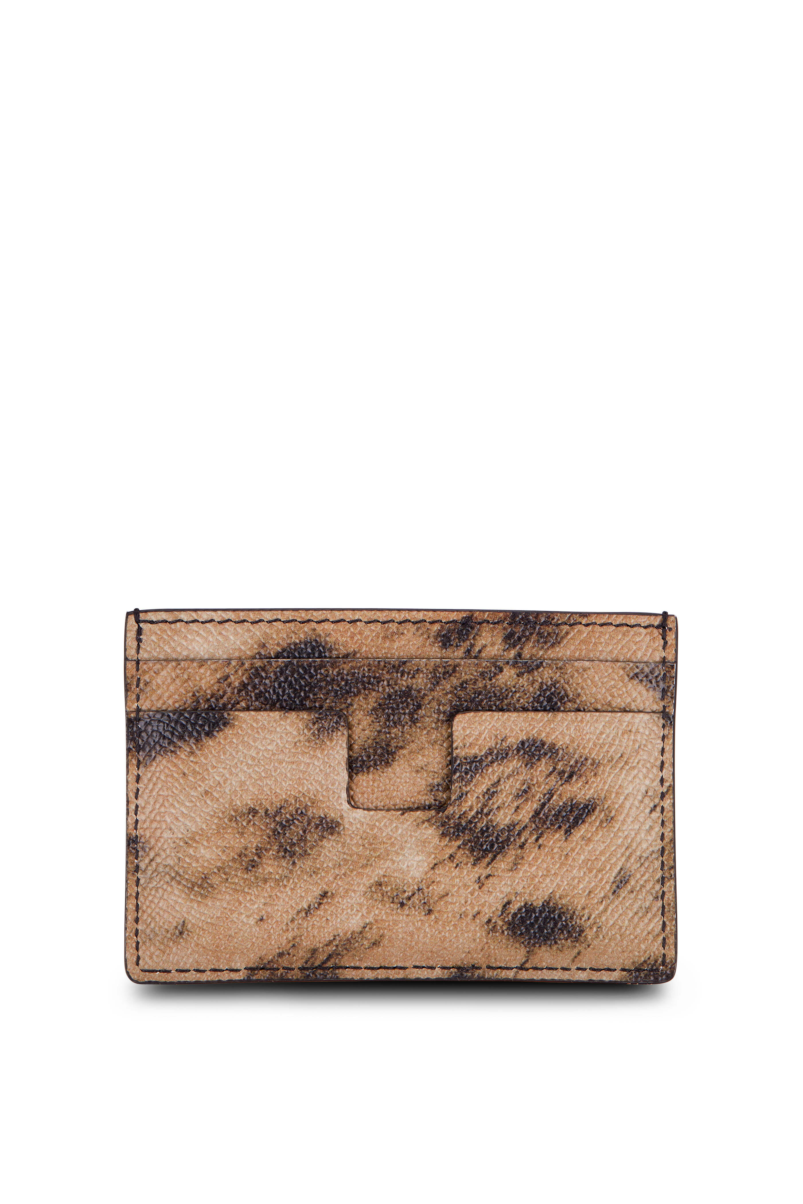 Tom Ford - Leopard Print Leather Card Case | Mitchell Stores