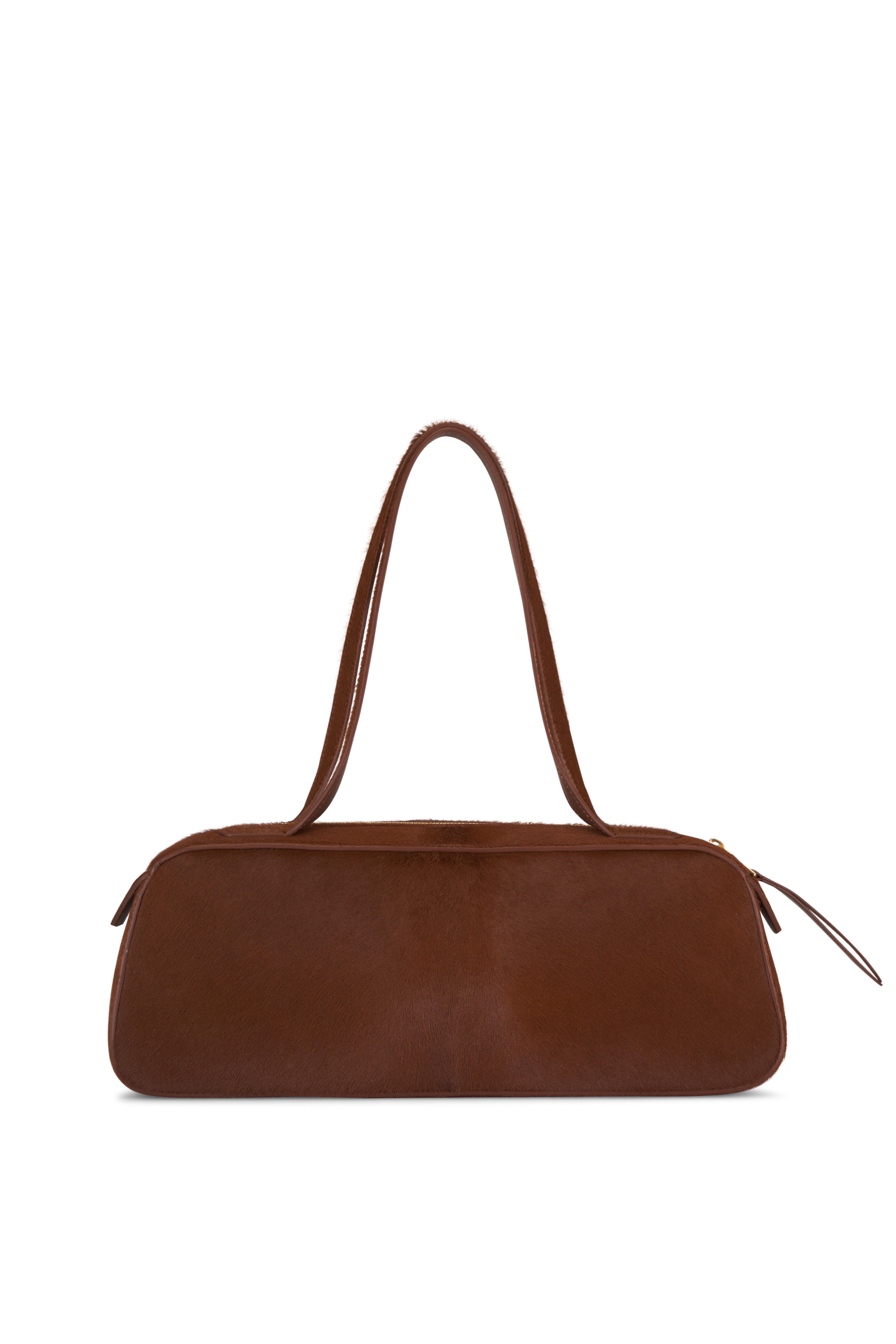 Khaite - Simona Rust Calf Hair Shoulder Bag - view 2