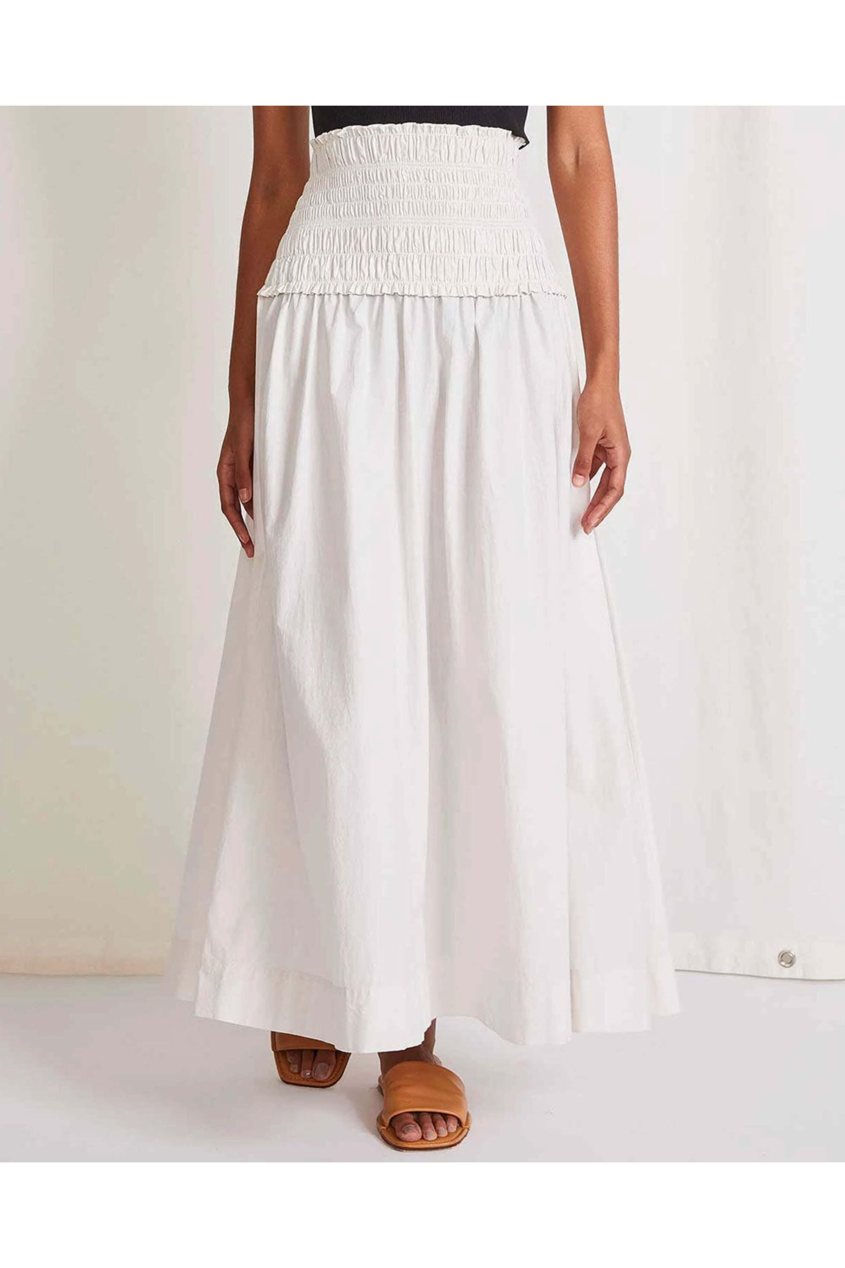 Apiece Apart - Salt Ora Smocked Maxi Skirt