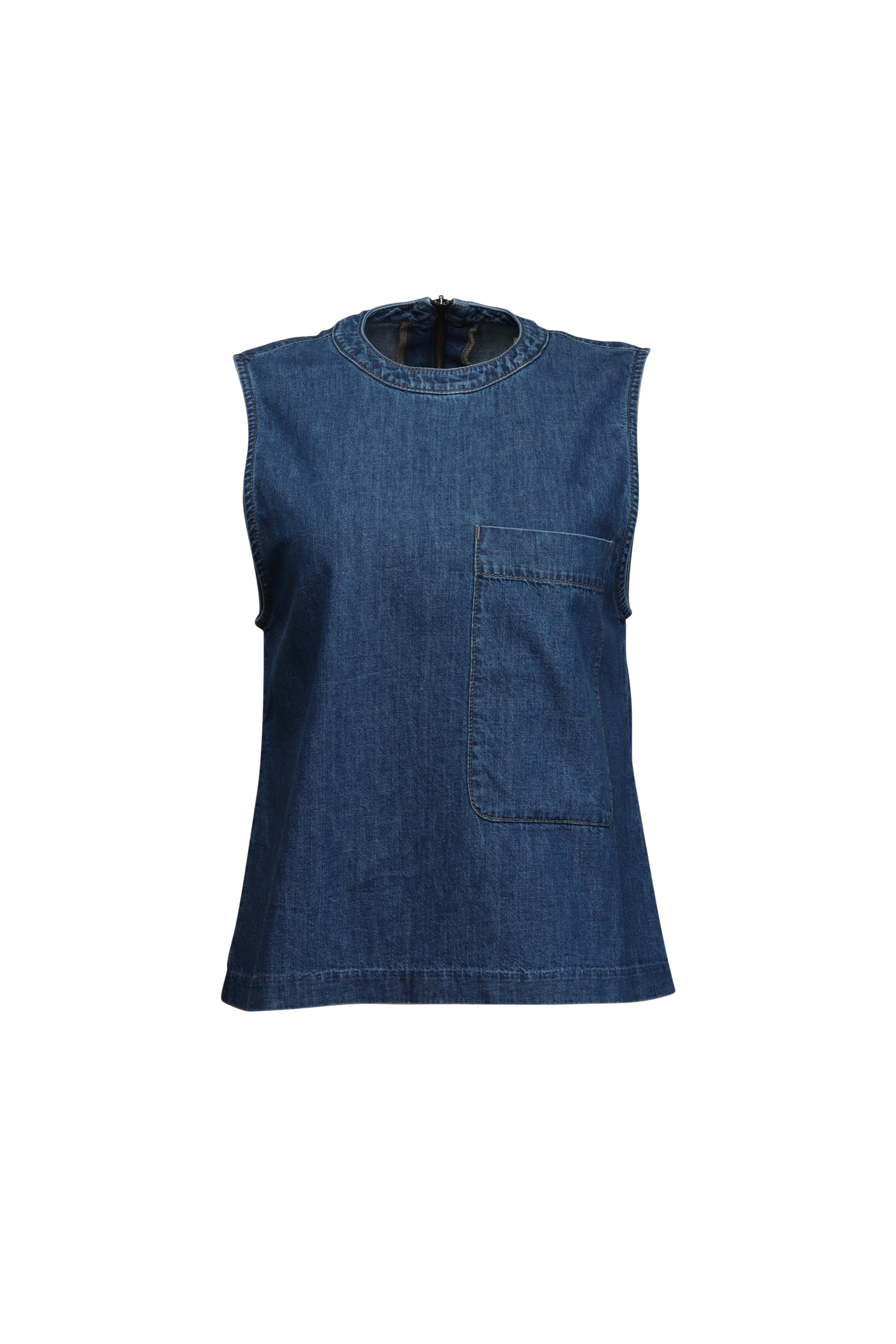 TWP - Mikala Paris Vintage Wash Denim Top
