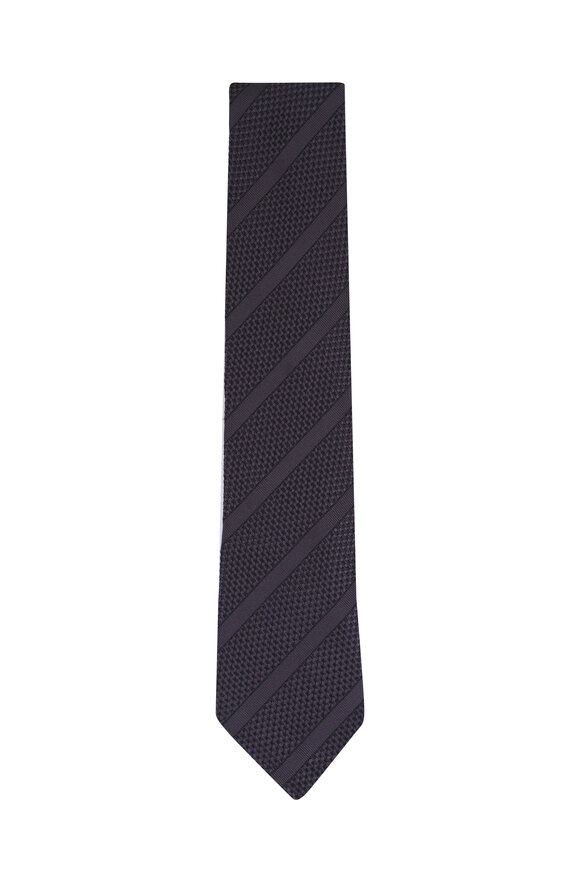 Tom Ford - Black Dot Print Silk Necktie | Mitchell Stores