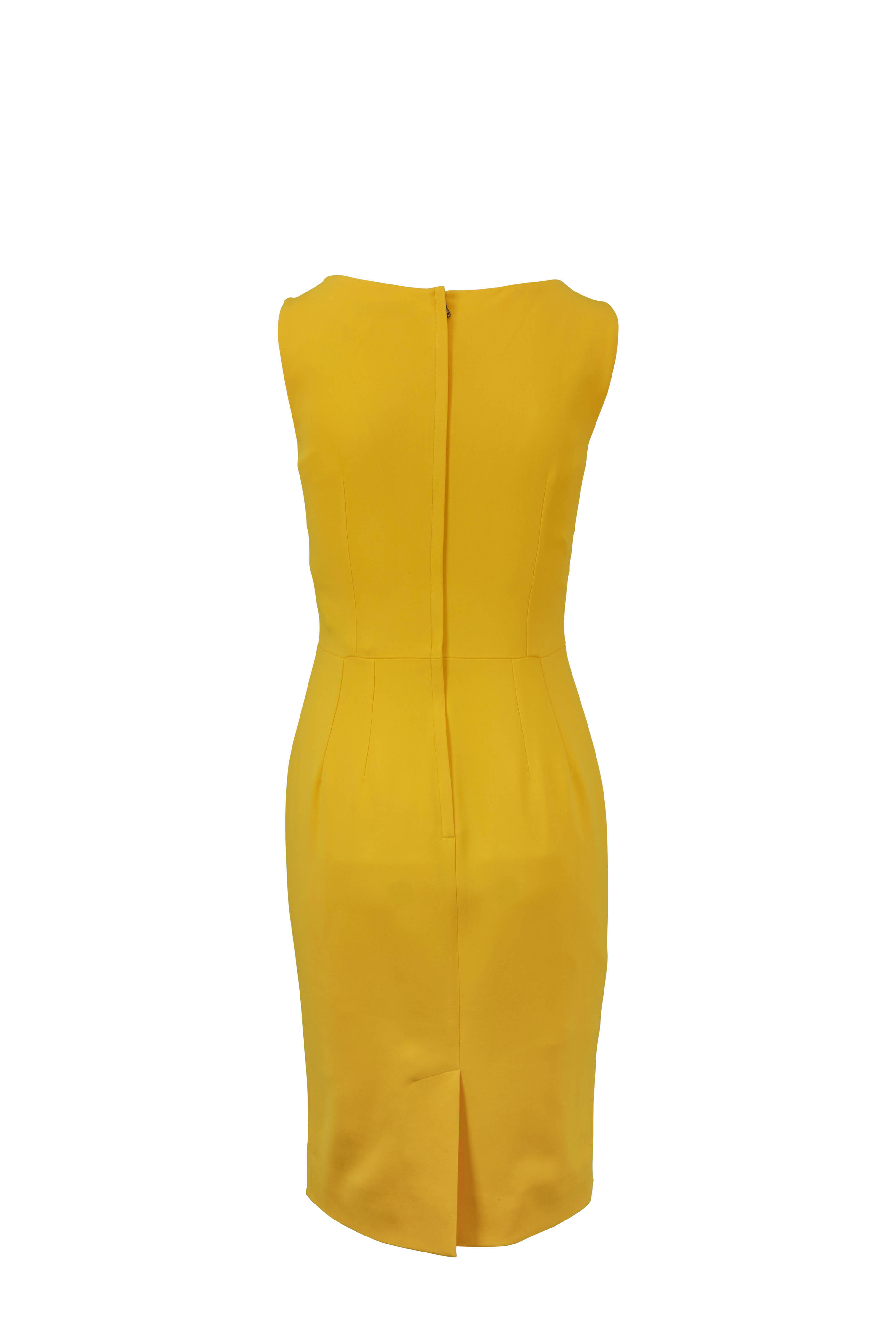 Dolce & Gabbana - Yellow Scoopneck Sleeveless Dress