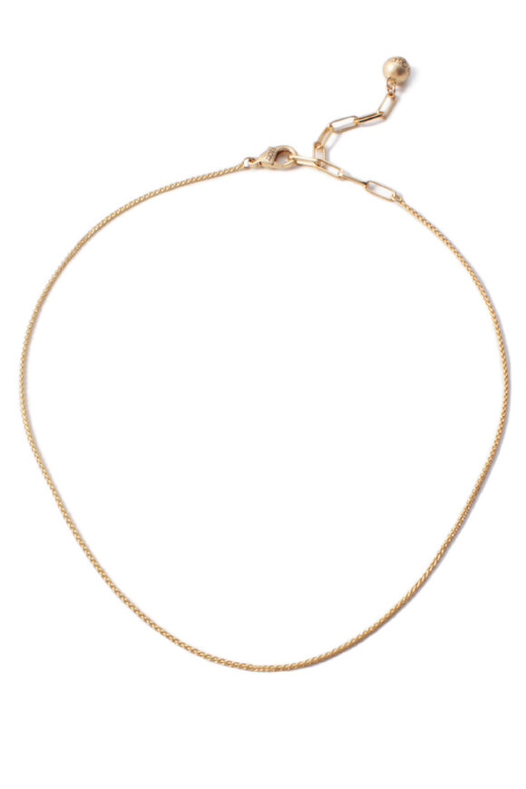 Lulu Frost Wheat Short Chain Necklace