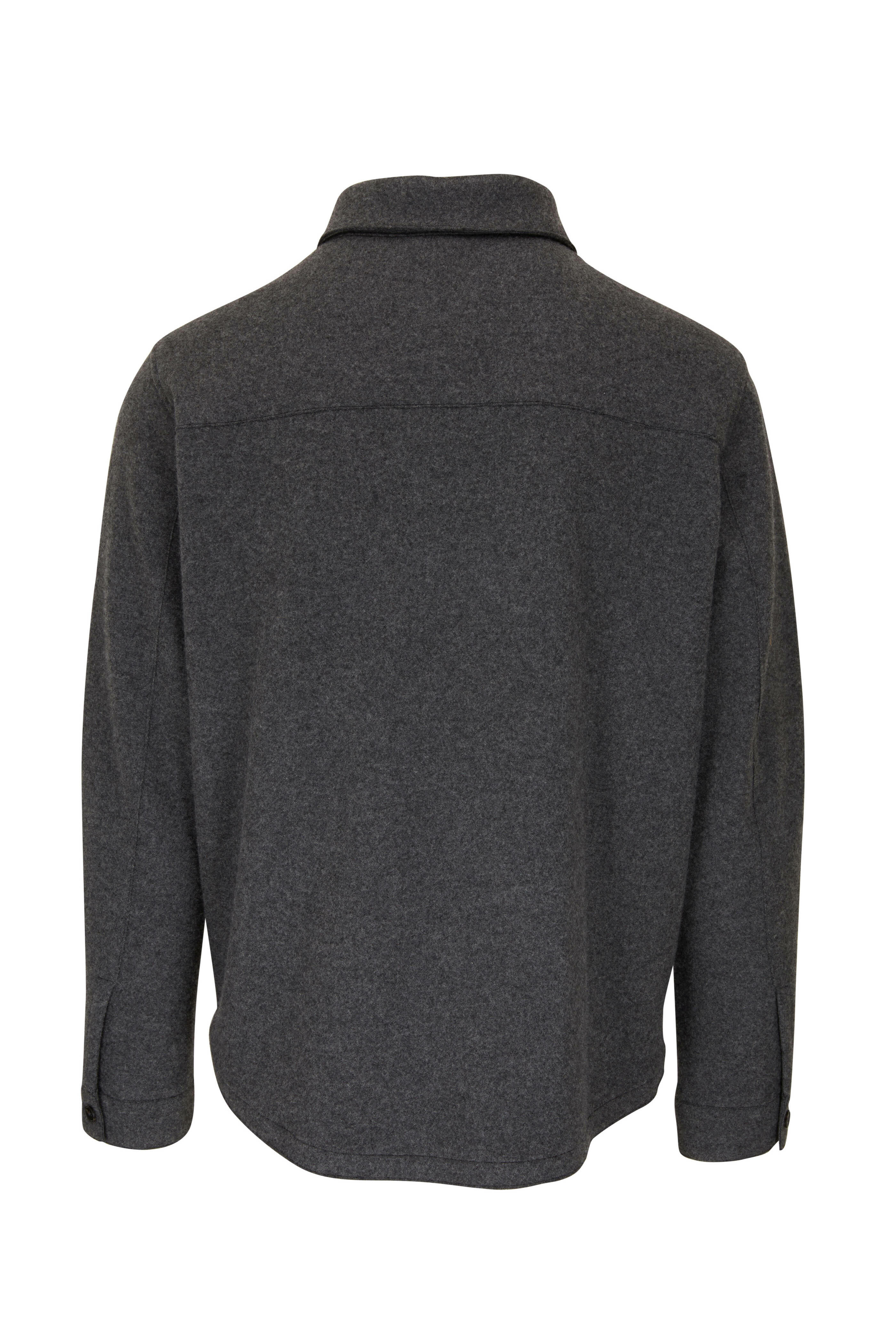 Maurizio Baldassari - Gray Cashmere Overshirt | Mitchell Stores