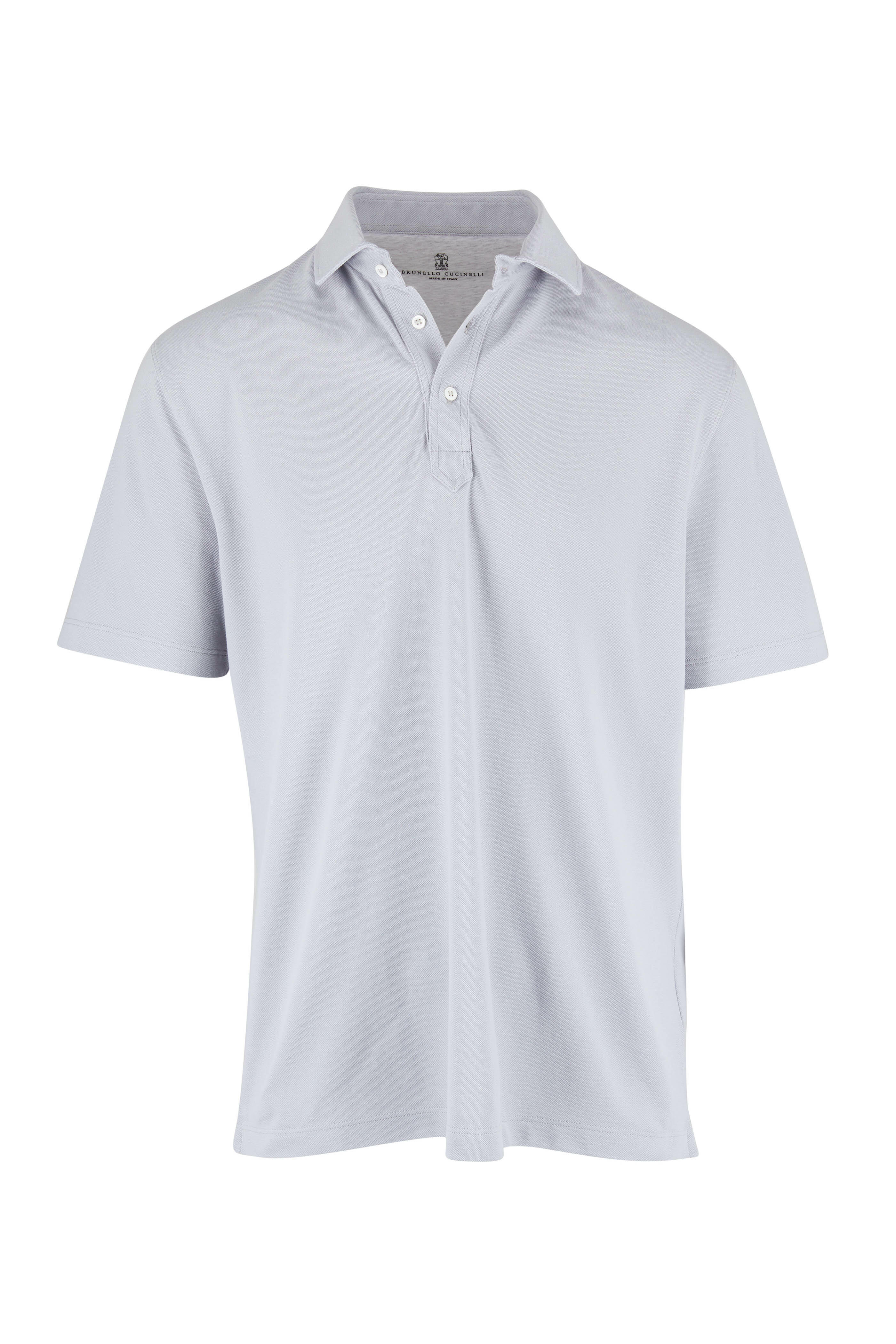 D624-31 イタリア製 BRUNELLO CUCINELLI シャツ Brunello Cucinelli - White Cotton Poplin Monili Button Down