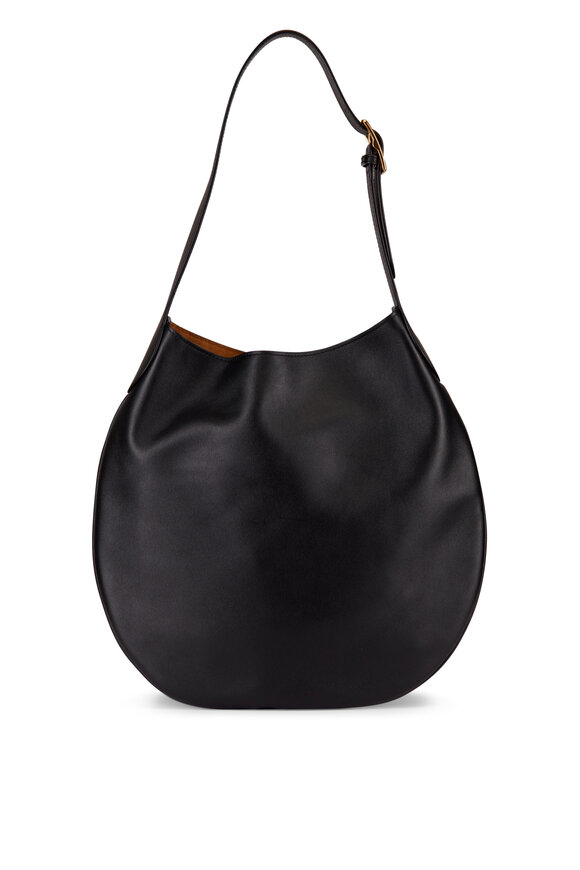 Nili Lotan Jagger Black Leather Shoulder Bag - view 2