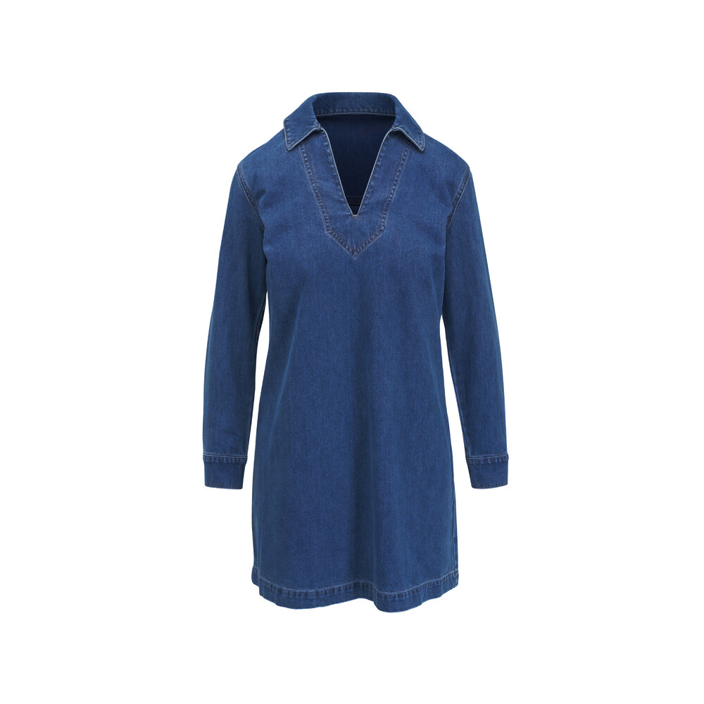 関税,送料無料Veronica Beard Wastaデニムシャツミニワンピース Veronica Beard - Wasta Cornflower Blue Denim Mini Dress