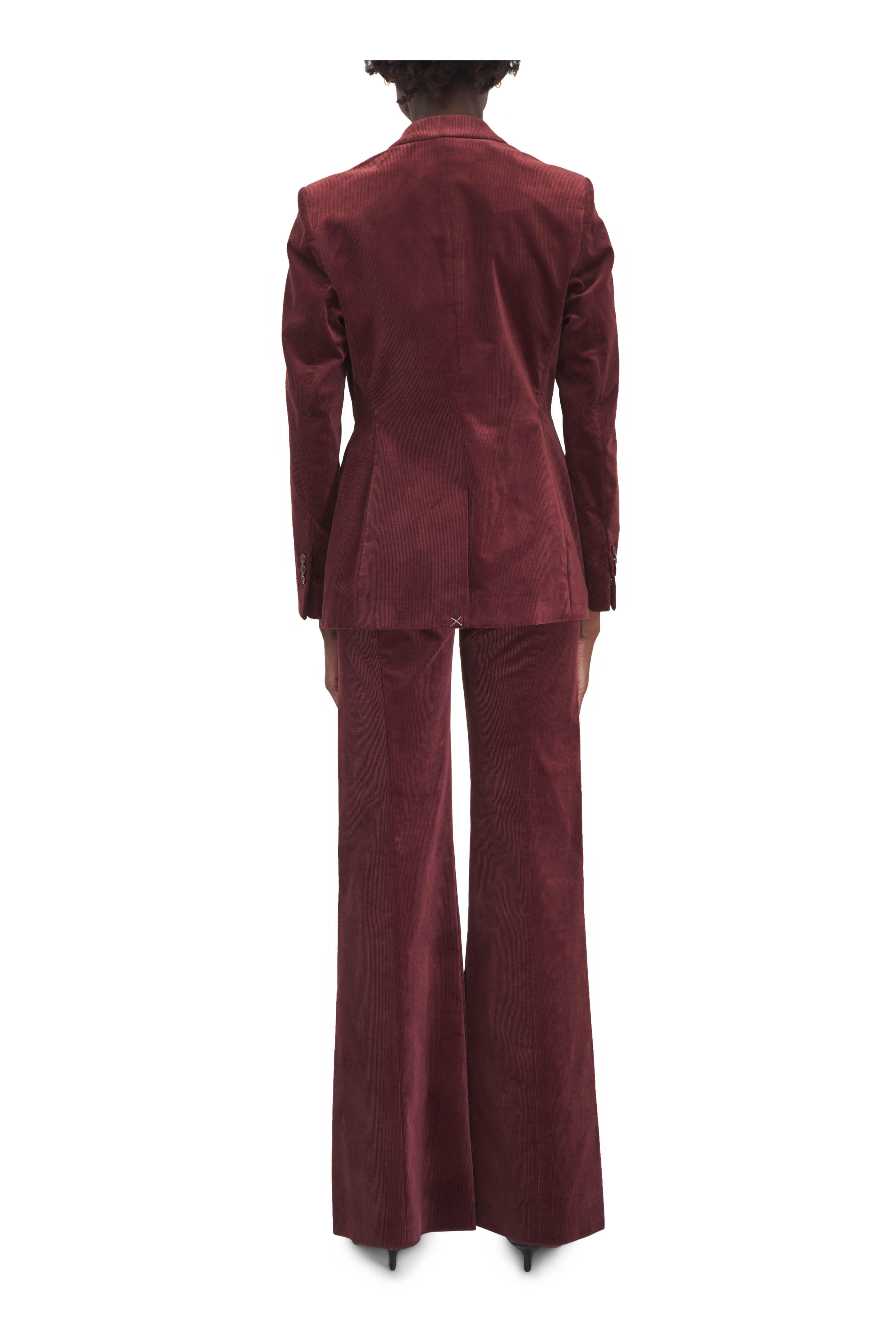 Dorothee Schumacher - Twisted Structure Maroon Corduroy Jacket