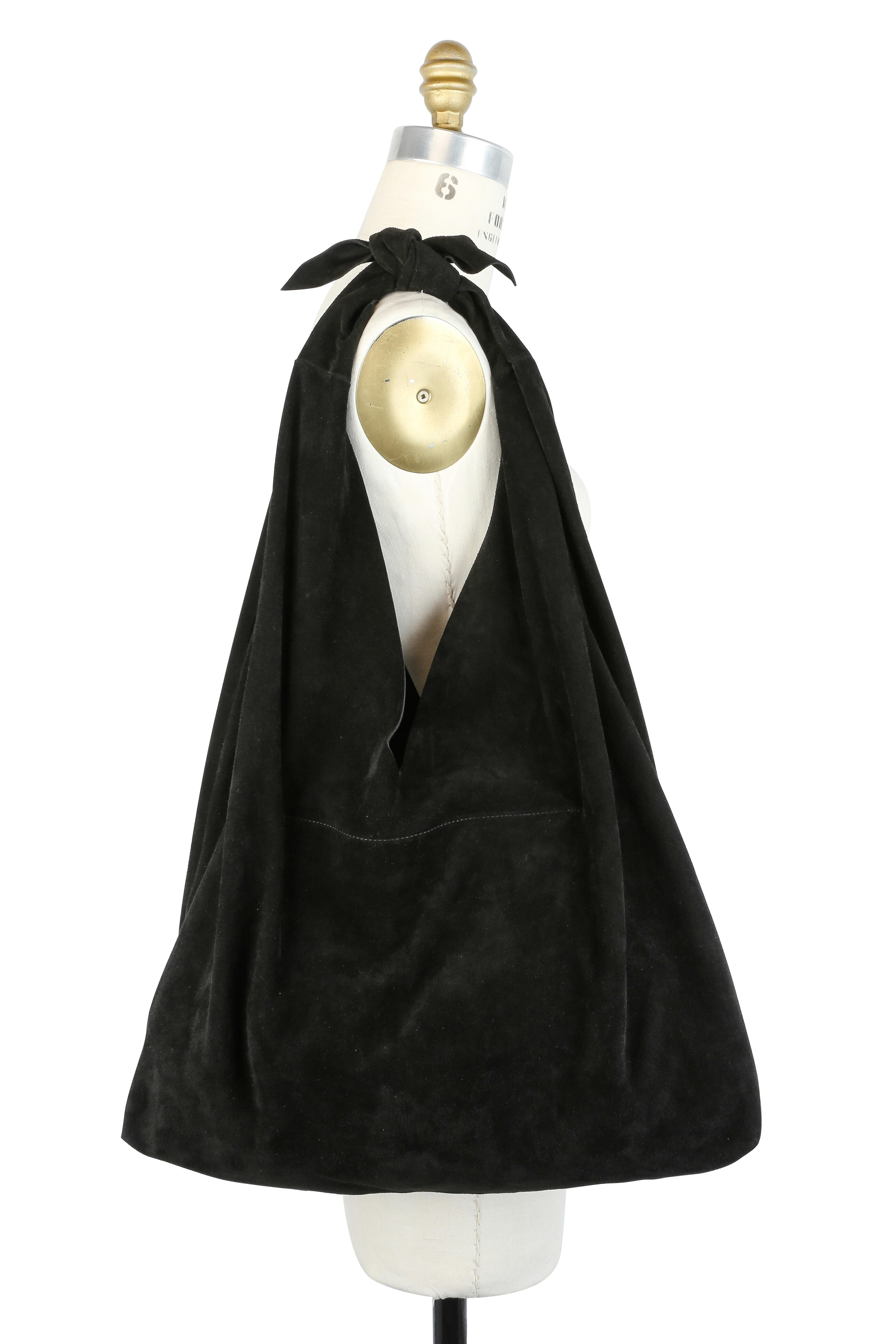 The Row Bindle Black Suede Knot Hobo Bag Mitchell Stores