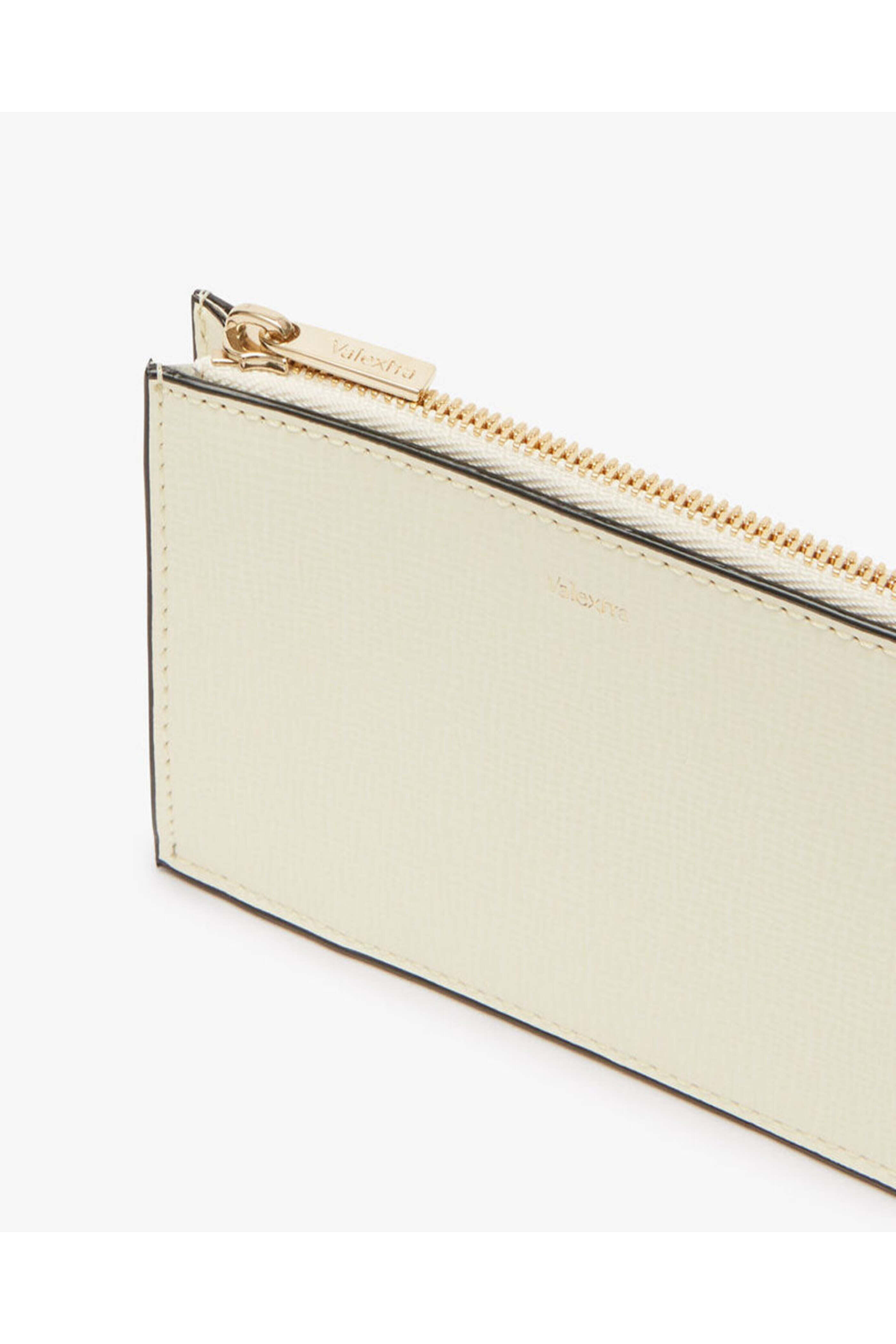 Valextra - Card Holder with Zipper in Pergamena